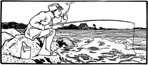 Bild von Otto Ubbelohde: Der Fischer beim Angeln